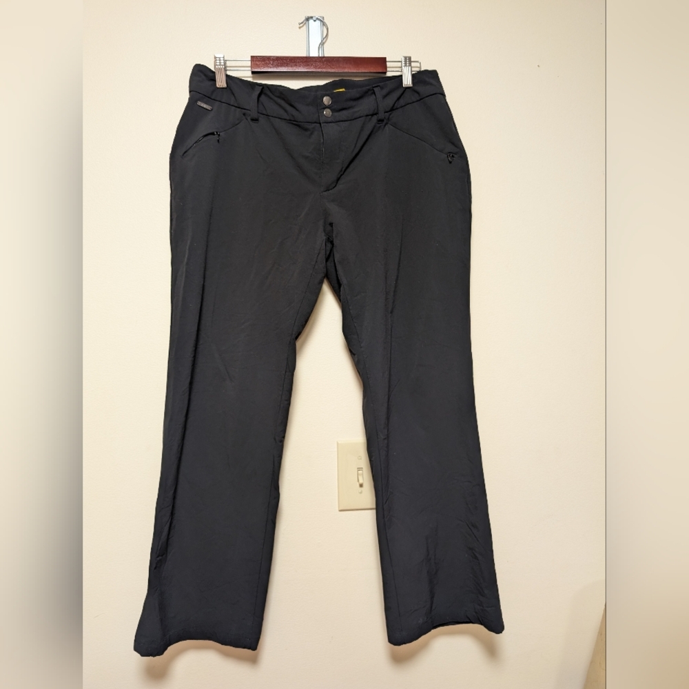 Lole Black Technical Pants Women’s Size 14 Straight Leg